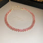 Simple Rhinestone Choker Necklace | Light Luxury Collarbone Chain for Women