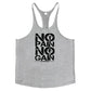 NO PAIN NO GAIN Gym Stringer Tank Top Men