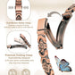 ARADOO Rose Design Pure Copper Bracelets for Women with 3800 Gauss Neodymium Magnetic Bracelet Jewelry Gifts