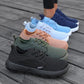 Men's and Women's Barefoot Shoes Wide Version Simple Platform Walking Sneaker Lace Up Outdoor Lightweight Casual Running Shoes