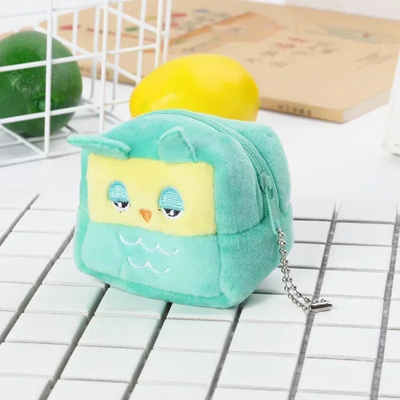 Cartoon Cute Pig Animal Coin Purse | Kawaii Soft Plush Zipper Wallet for Kids