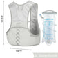 Running Hydration Backpack: 5L with 2L Water Bladder & 500ml Bottle