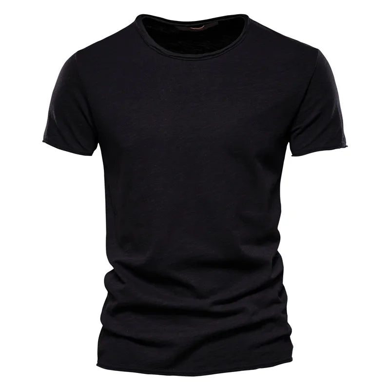 Men's Soft Cotton Casual Slim Fit Summer T-Shirt