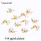 18K Gold Plated Double-Cup Bead Tips | Jewelry Findings for DIY Necklaces and Bracelets