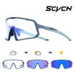 SCVCN Photochromic Cycling Glasses TR90 Frame for Men Women UV400 Outdoor Sports Sunglasses Cycling MTB Driving Running Glasses