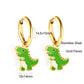 LUXUSTEEL Animal Hoop Earrings | Stainless Steel Drop Earrings for Women