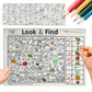 32 Pages Children's Hidden Object Coloring Book | Interactive Educational Matching Game