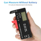 BT-168 Universal Battery Tester | Compact Household Power Meter for AA, AAA, C, D, 9V, and Button Cells