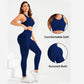 Seamless 2-Piece Yoga, High Waist Gym Leggings & Sports Bra set