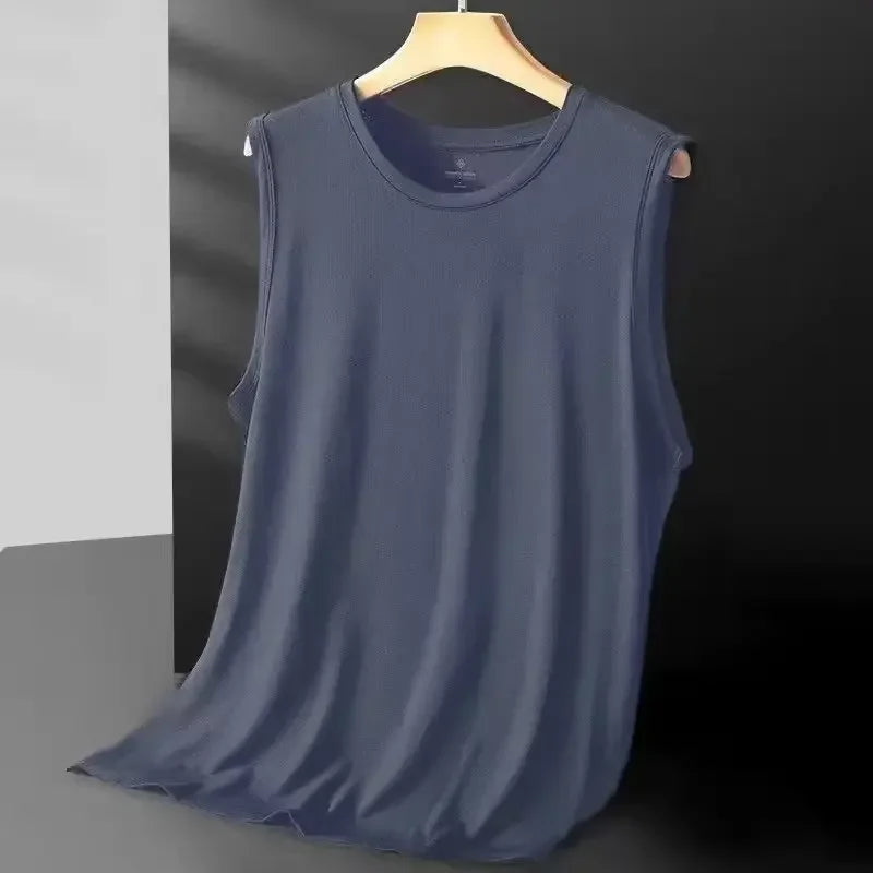 Men's Ice Silk Mesh Tank Breathable Summer Vest