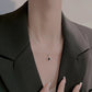 VOQ Silver Square Pendant Necklace | Fashion Gift for Women