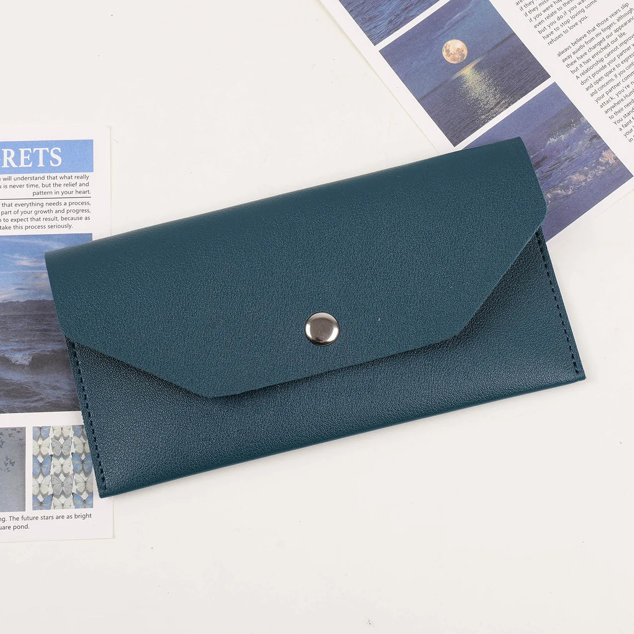 Envelope Coin Money Holder Wallet | PU Leather Classic Fashion Purse for Women