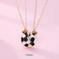 3 Pcs/set Best Friends Pendant Necklace For Woman Magnetic Adjustable Rainbow Daisy Lover Broken Heart Chain BFF Jewelry Gifts