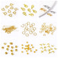 18K Gold Plated Double-Cup Bead Tips | Jewelry Findings for DIY Necklaces and Bracelets
