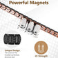 ARADOO Copper Cross Bracelet for Men with Powerful 3800 Gauss Magnetic Therapy Jewelry