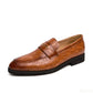 2025 New Red Dress Shoes Wedding Shoes shoes men leather original Italian Classic Blue loafer Men Formal Flats Homme Zapatos