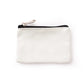Solid Color Canvas Zipper Coin Purse | Mini Money Pouch for Women Men