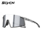 SCVCN Men Women Outdoor Sports Photochromic Running Casual Goggles MTB Bike Glasses UV400 Hiking Eyewear Cycling Sunglasses