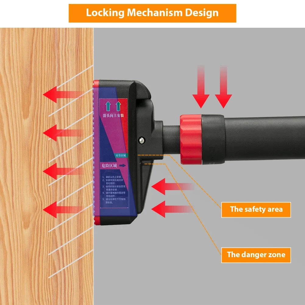 Adjustable Doorway Pull-Up Bar with Level Gauge