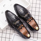 2025 New Red Dress Shoes Wedding Shoes shoes men leather original Italian Classic Blue loafer Men Formal Flats Homme Zapatos