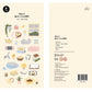 Korean Import Suatelier Lazy Sunday Stickers | Cute Scrapbooking and DIY Journal Decor