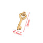 Gold Plated Heart Lock Key Pendant Set | 5pcs Stainless Steel Charms for DIY Jewelry
