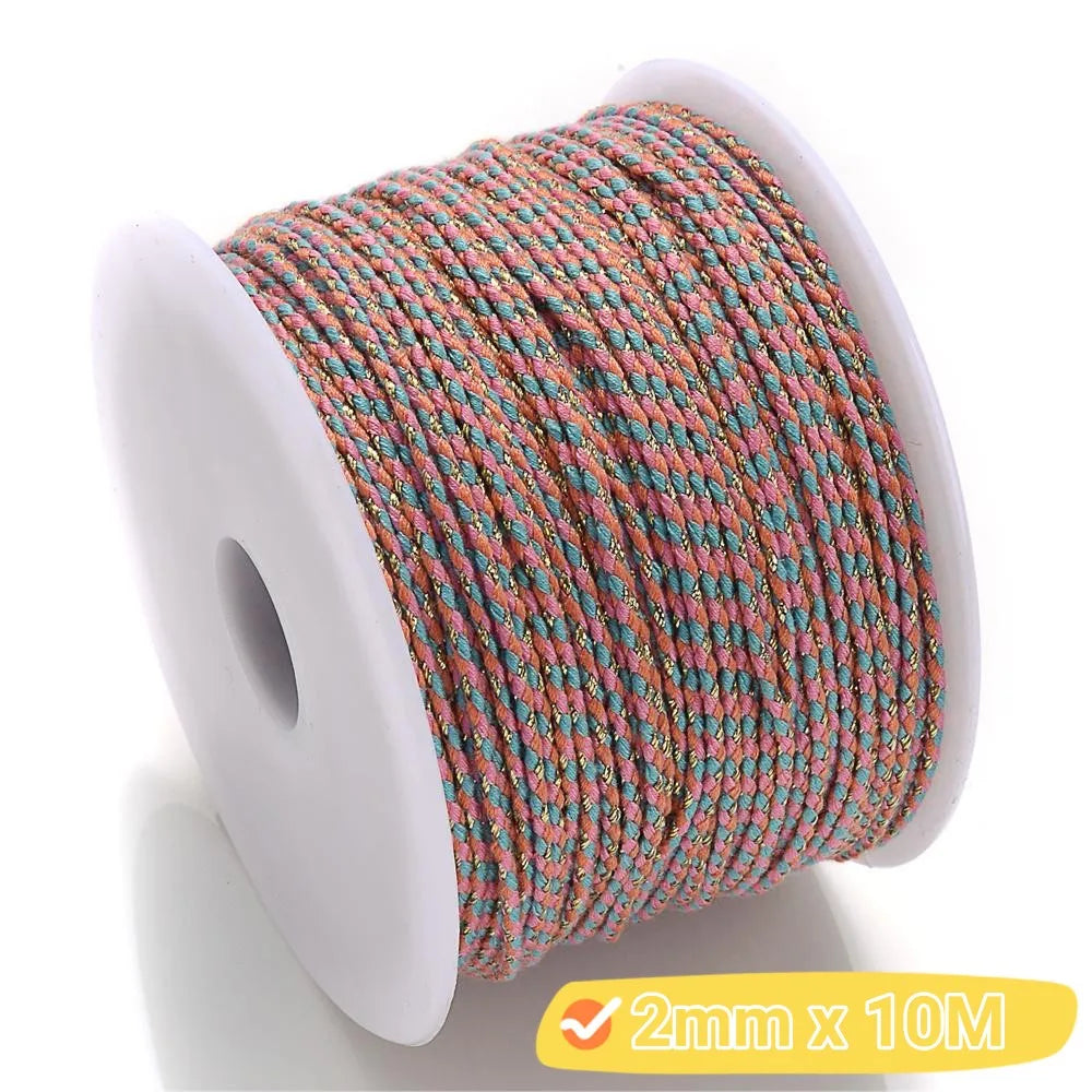 2mm Natural Cotton Rope 10m | DIY Craft Cord for Jewelry and Bohemian Decor