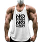 NO PAIN NO GAIN Gym Stringer Tank Top Men