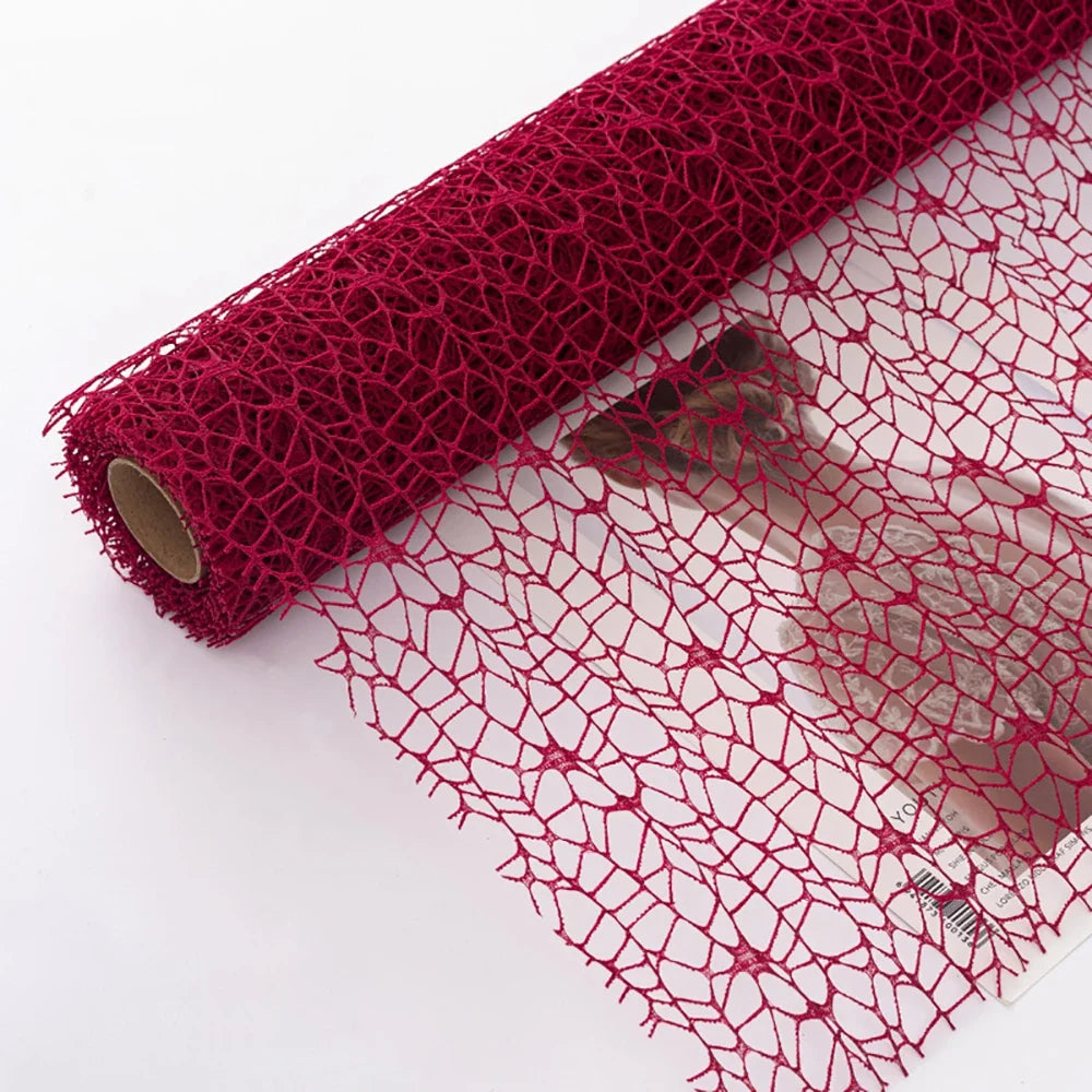 1 Roll Korean Style Jacquard Net Ribbon | Flower Bouquet Packaging DIY Material