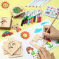 20pcs Montessori Kids Drawing Toys Wooden DIY Painting Template Stencils | Learning Educational Toys for Children