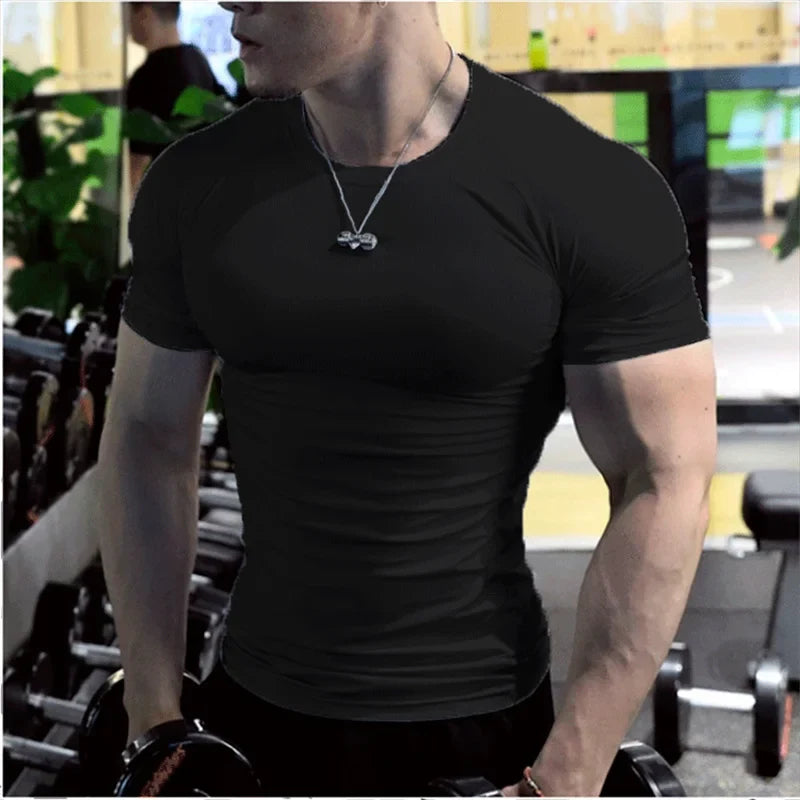 Men’s Compression Gym Quick-Dry Fitness Tee