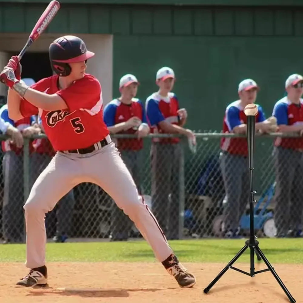 Portable Foldable Batting Tee deal for Home and Field Practice