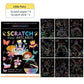 Magic Rainbow Scratch Art Painting Paper Kit | Kids DIY Educational Toy