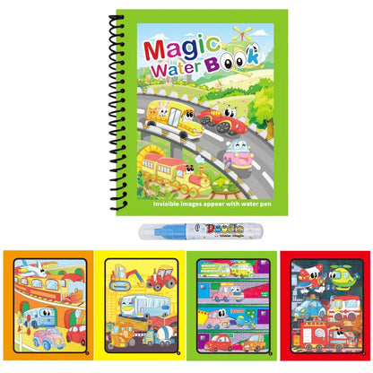 Reusable Water Drawing Book | Mess-Free Magic Painting Pad for Kids