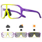 SCVCN Brand Photochromic Cycling Sunglasses UV400 Women Sports Running Eyewear Men Road Mountain Bicycle Glasses Bike Goggles