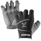 Veidoorn Men's Women's Workout Gloves for Gym Weight Lifting Non-Slip Palm with Padding Breathable Towel Finger for Sweat Wipe