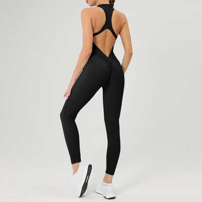 Stylish and Functional Fitness Jumpsuit for Women