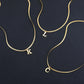 Gold Letter Initial Pendant Necklace | Stainless Steel Snake Chain Jewelry for Women