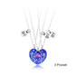 3 Pcs/set Best Friends Pendant Necklace For Woman Magnetic Adjustable Rainbow Daisy Lover Broken Heart Chain BFF Jewelry Gifts