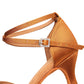 Gold Silver Woman Latin Dance Shoes With Rhinestone Buckle Jazz Salsa Dance Shoes For Ladies Girls Suede Soft Sole 5/7cm Heel
