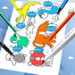 Children's Drawing Roll | Sticky Color Filling Paper for DIY Painting
