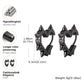 Exaggerated Spike Rivet Heart Stud Earrings | Stainless Steel Goth Punk Jewelry