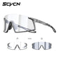 SCVCN Men Women Outdoor Sports Photochromic Running Casual Goggles MTB Bike Glasses UV400 Hiking Eyewear Cycling Sunglasses