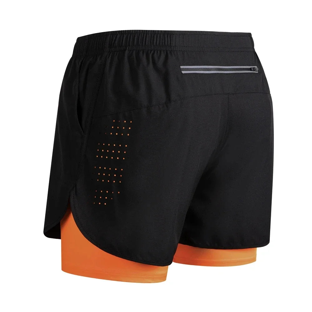 Reflective Men's 2-in-1 Running & Training Shorts