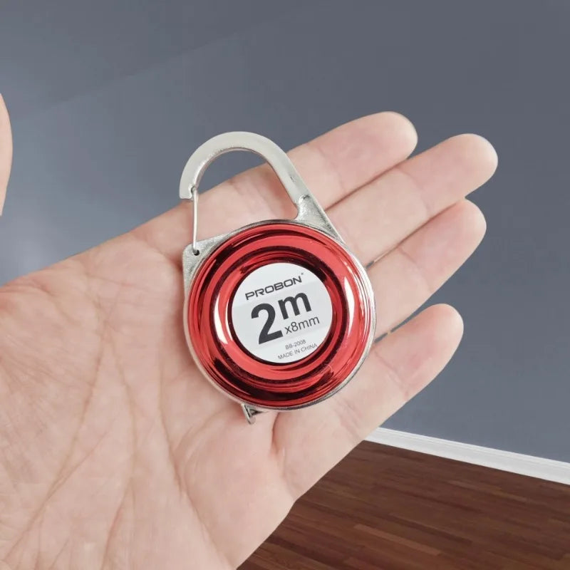2M Keychain Tape Measure | Portable Mini Measuring Ruler for DIY and Home Use