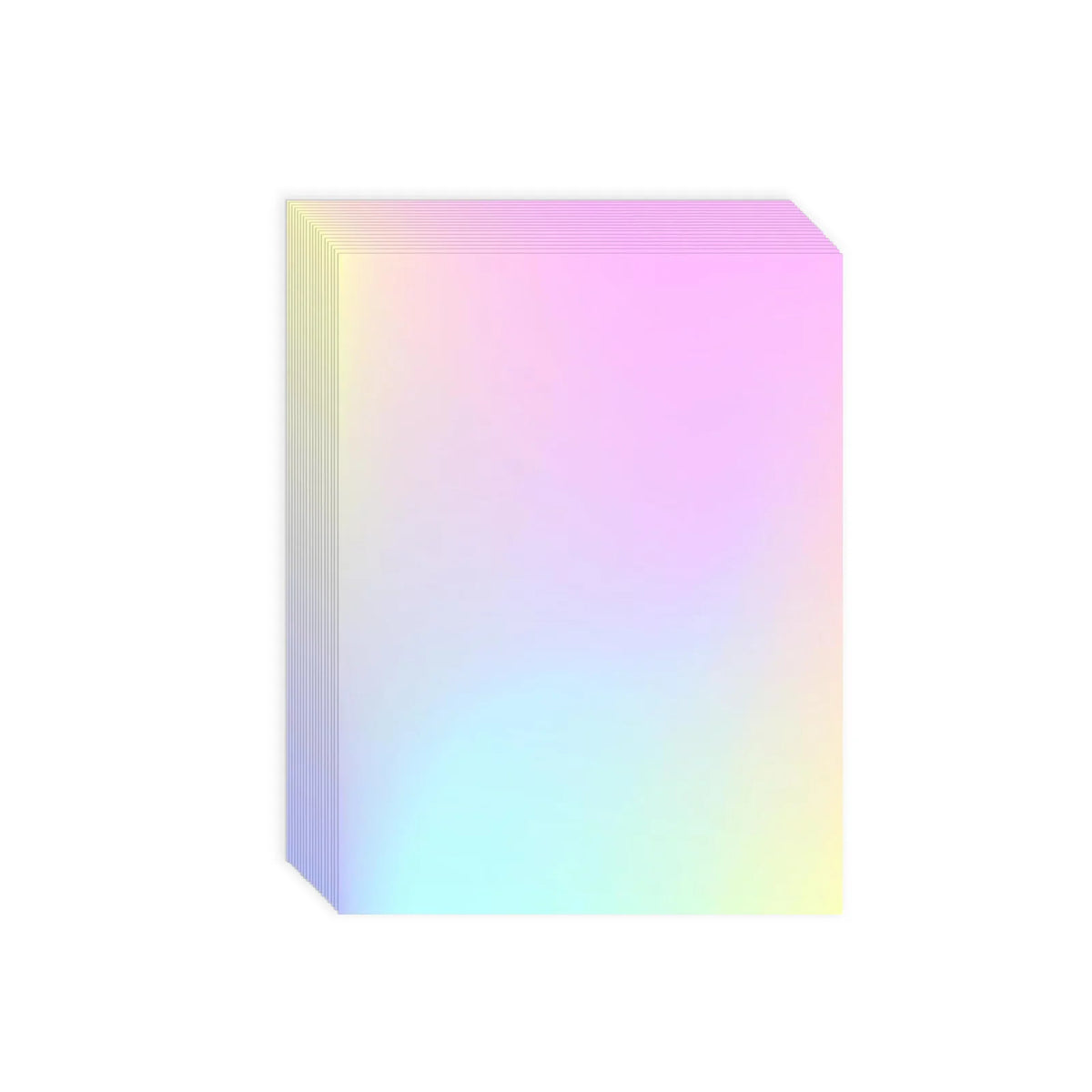 50 Sheets Holographic Cold Lamination Film | Clear Self-Adhesive Waterproof Overlay