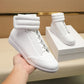 Men's High Top Casual Shoes Flats Premium Shoes For Man High Quality Leather Trainers Sneakers Hook & Loop Outdoor Ankle Boots