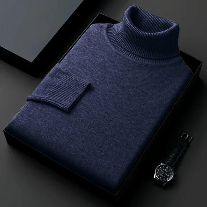 Luxurious Comfort Men's Knitted Turtleneck