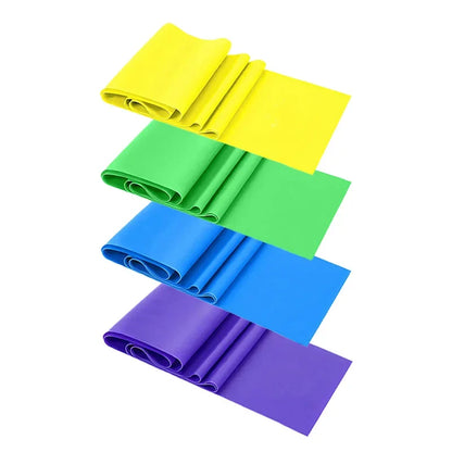 4-Piece Resistance Band Set: Fitness, Yoga, & Therapy