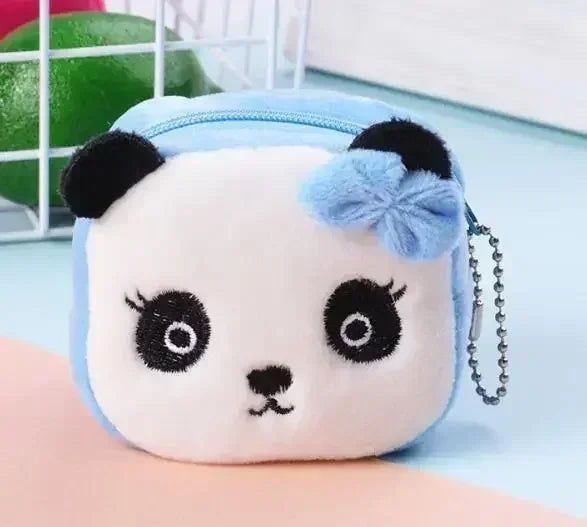 Cartoon Cute Pig Animal Coin Purse | Kawaii Soft Plush Zipper Wallet for Kids